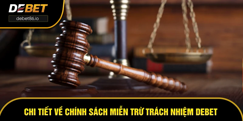 Chi tiết về chính sách miễn trừ trách nhiệm DEBET Chi tiết về chính sách miễn trừ trách nhiệm DEBET