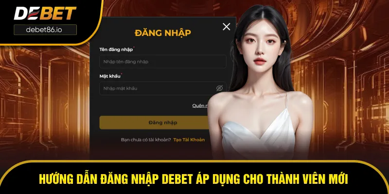 Hướng dẫn thao tác đăng nhập DEBET cho người mới Hướng dẫn thao tác đăng nhập DEBET cho người mới
