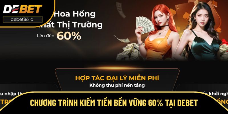 Giới thiệu chương trình kiếm tiền bền vững 60% tại Debet