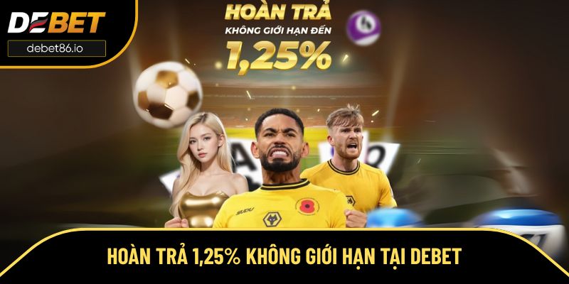 Hoàn trả 1,25% không giới hạn tại Debet